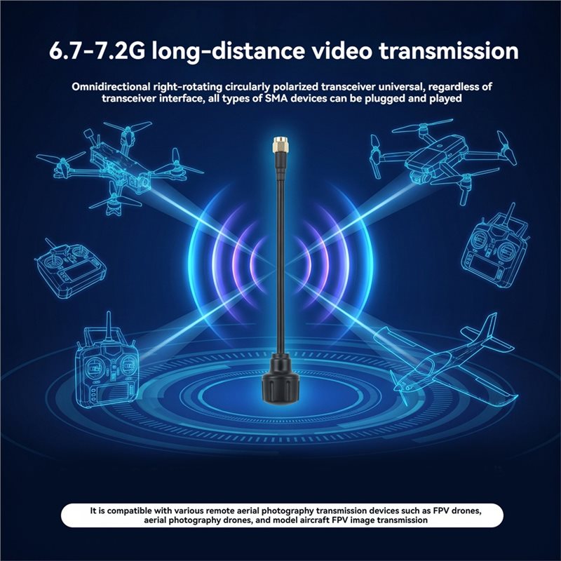 [ใหม่!A25P] เสาอากาศ SMA 6.7-7 - Drone Racing Antenna บทวิจารณ์และราคา